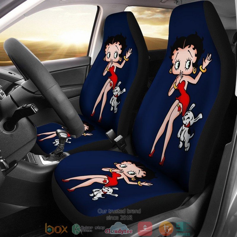 BEST Betty Boop Navy Betty Boop Cartoon Car Seat Cover 12