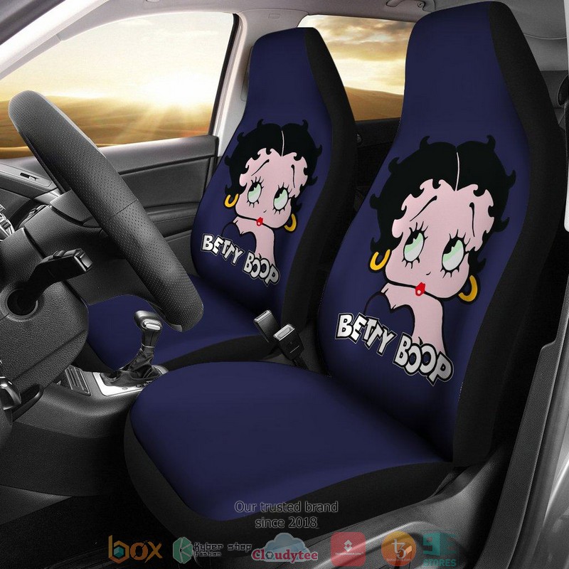 BEST Betty Boop Cute Betty Boop and Dog Cartoon Car Seat Cover 9