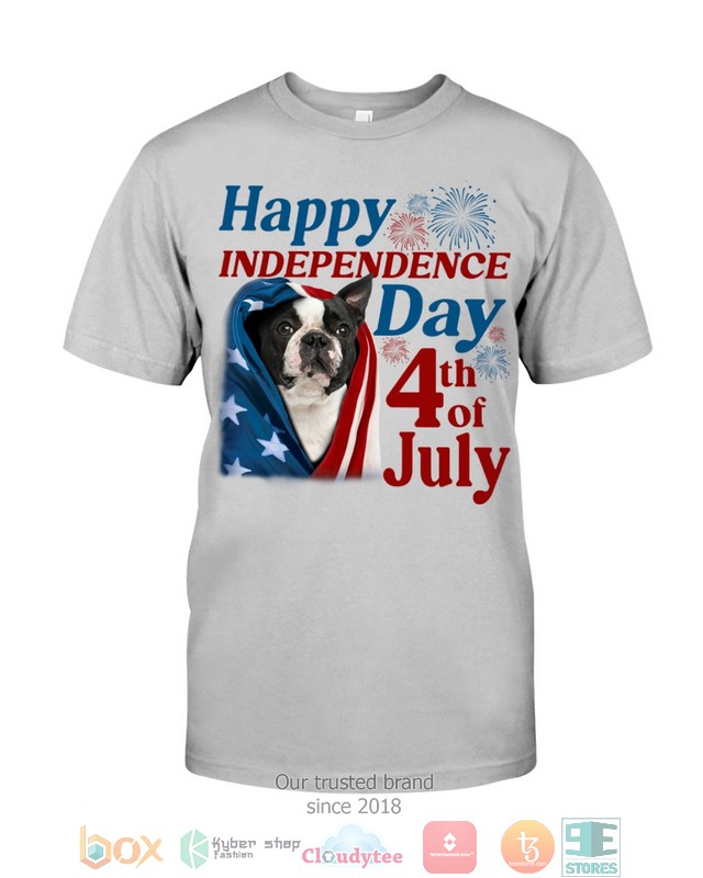 NEW Black Boston Terrier Happy Independence Day 4th Of July Hoodie, Shirt 47