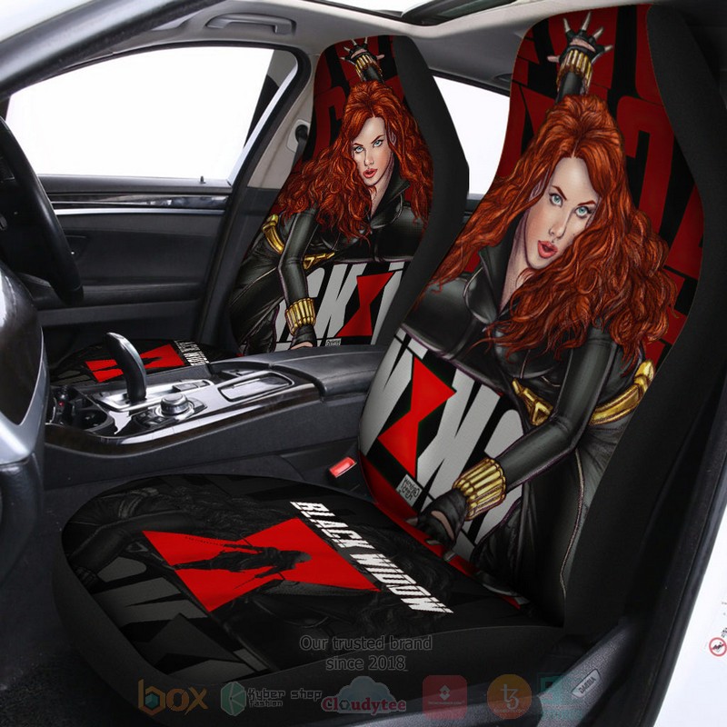 HOT Black Widow Marvel Car Seat Cover 6