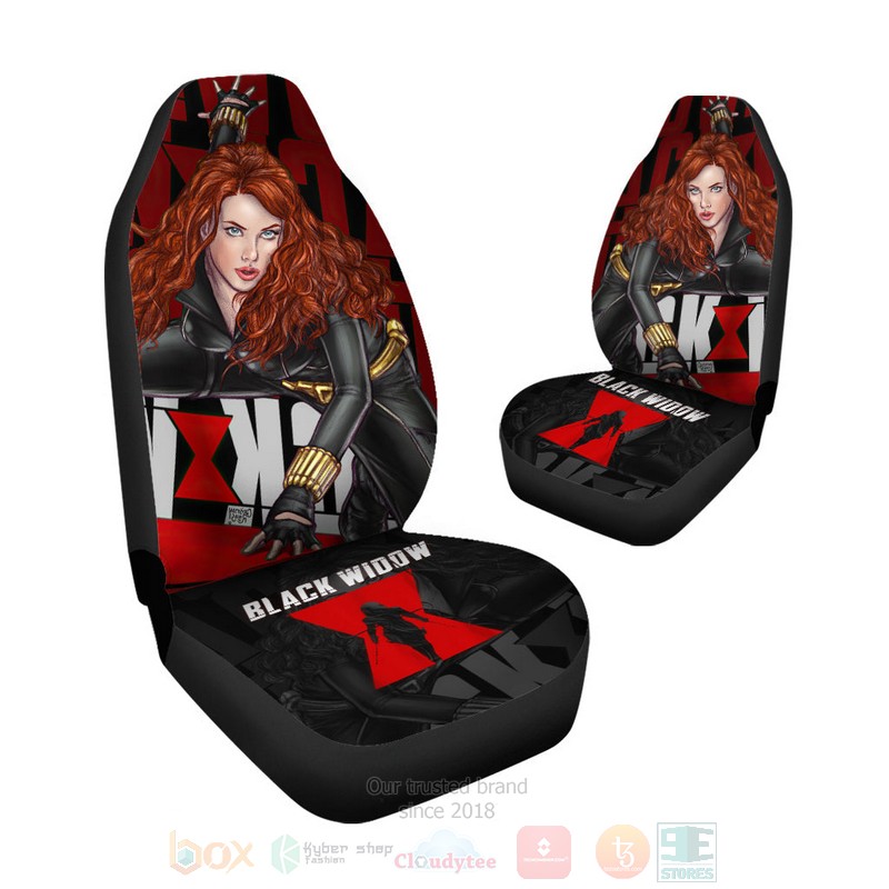 HOT Black Widow Marvel Car Seat Cover 7