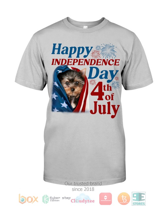 NEW Black Yorkshire Terrier Happy Independence Day 4th Of July Hoodie, Shirt 47