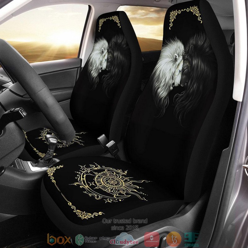 BEST Couple Lion Car Seat Cover 7