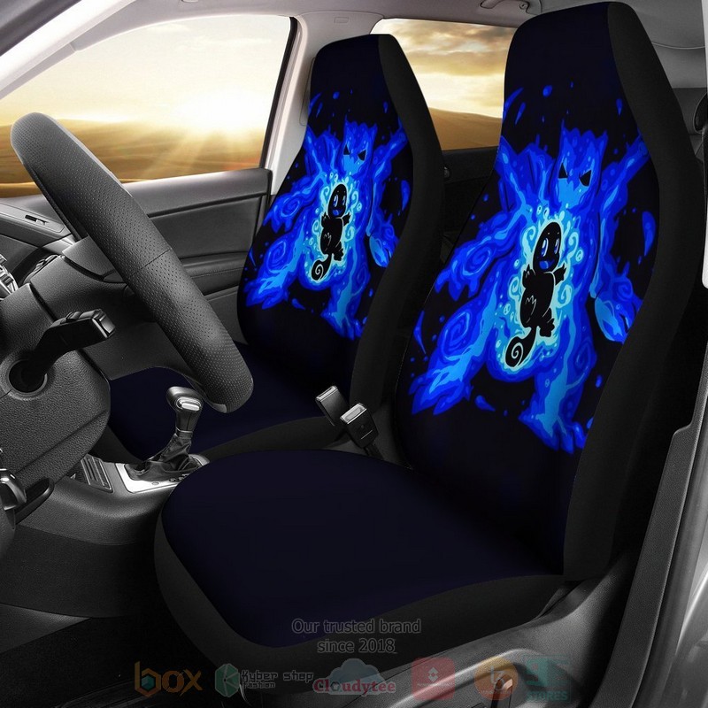 HOT Blastoise And Squirtle Pokemon Anime 3D Seat Car Cover 3