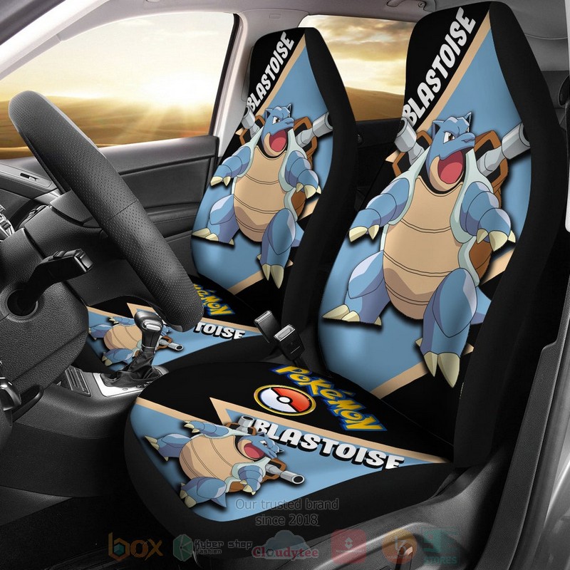 HOT Blastoise Anime Pokemon 3D Seat Car Cover 8