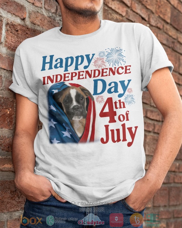 NEW Brown Boxer Happy Independence Day 4th Of July Hoodie, Shirt - Image 6