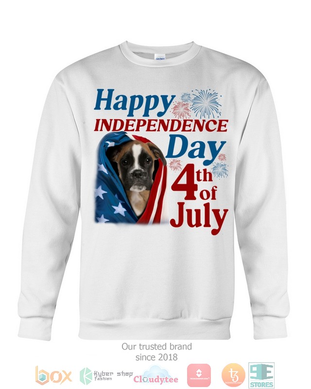 NEW Brown Boxer Happy Independence Day 4th Of July Hoodie, Shirt - Image 7