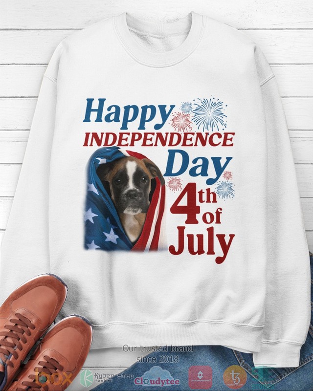 NEW Brown Boxer Happy Independence Day 4th Of July Hoodie, Shirt - Image 9
