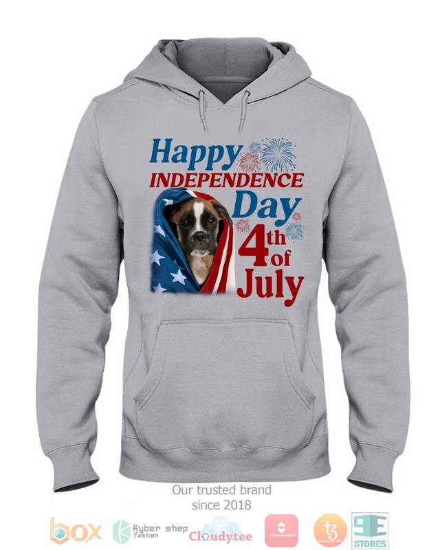 NEW Brown Boxer Happy Independence Day 4th Of July Hoodie, Shirt - Image 10