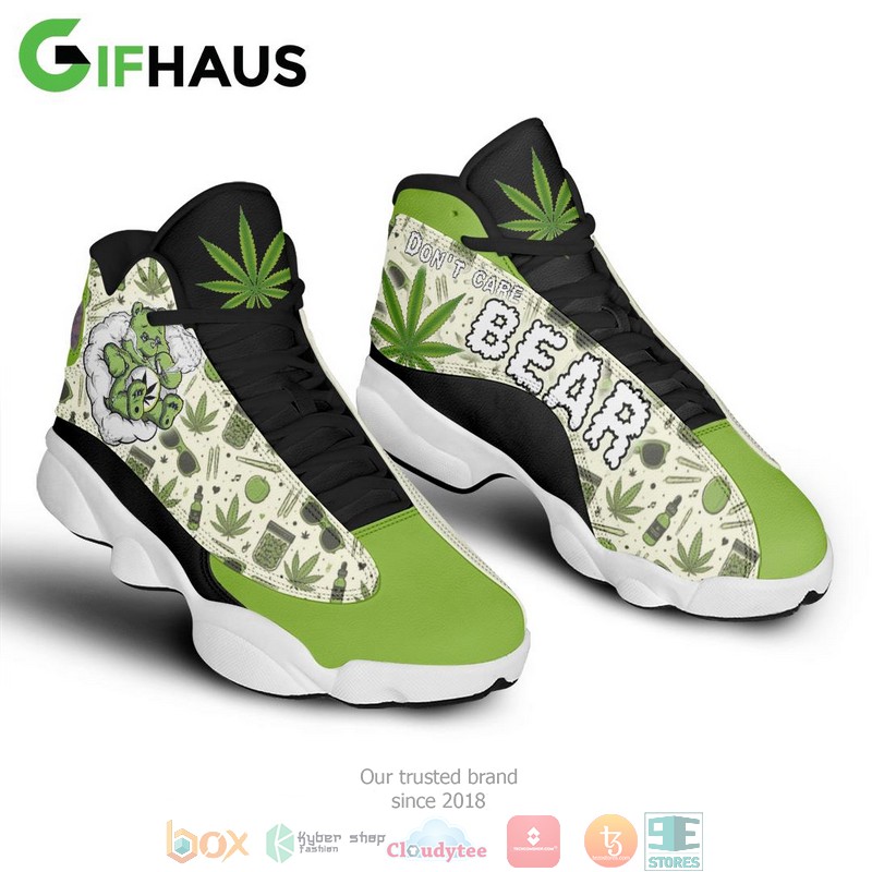 HOT Cannabis Don't care bear Air Jordan 13 Sneaker Shoes 8