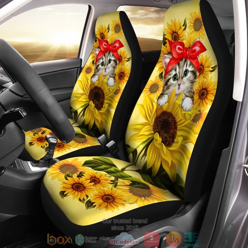 BEST Cat Sunflower Car Seat Cover 12