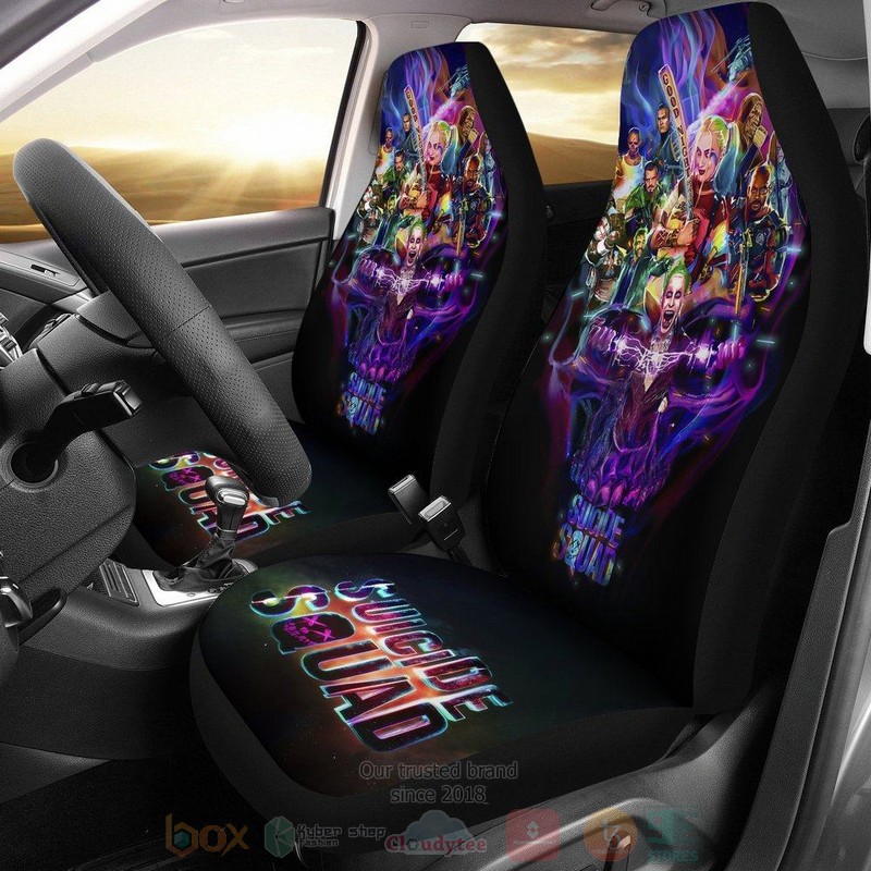 HOT Characters of Suicide Squad Movie Skully Car Seat Cover 8