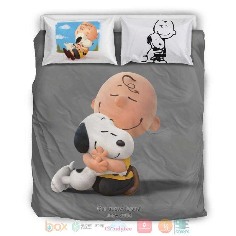 NEW Charlie Brown hug Snoopy Bedding Sets 2