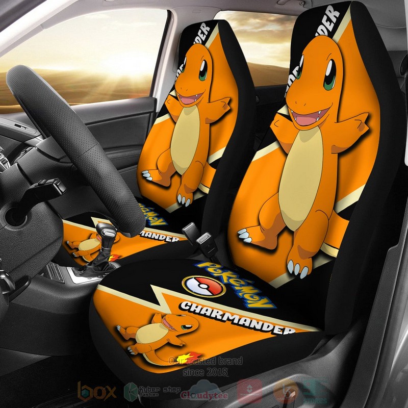 HOT Charmander Anime Pokemon 3D Seat Car Cover 9