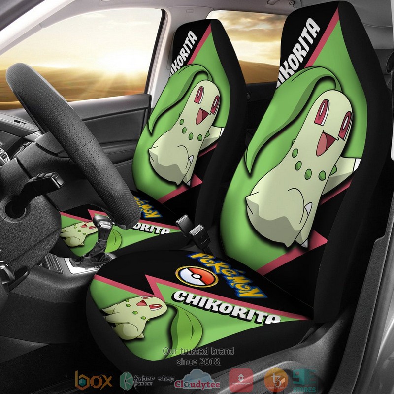 BEST Chikorita Anime Pokemon Car Seat Cover 9
