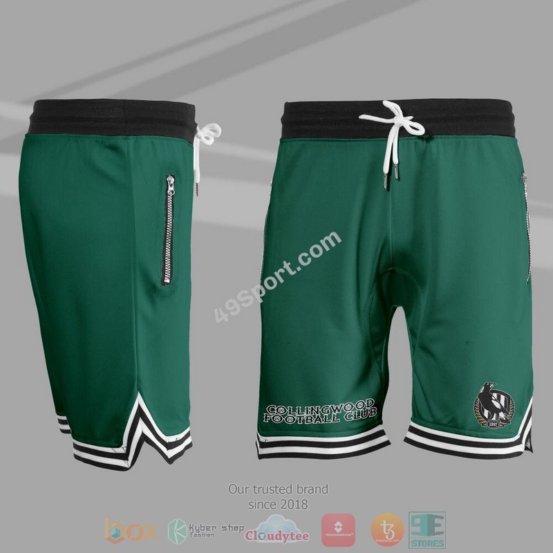 NEW Collingwood Magpies Basketball Shorts 4 NEW Collingwood Magpies Basketball Shorts - Image 4