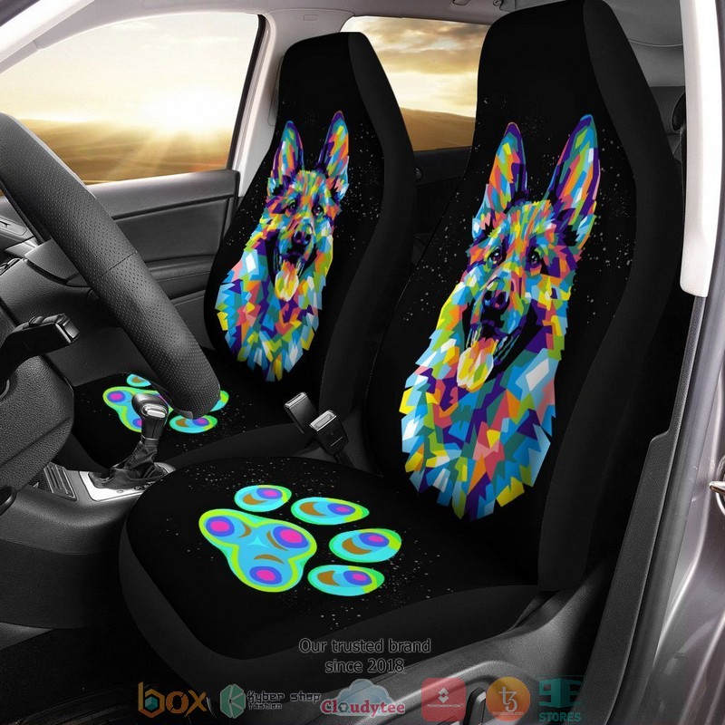 BEST Beautiful Pop Art Corgi Nice Butt Corgi Car Seat Cover 9
