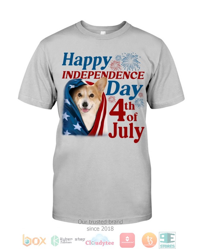 NEW Corgi Happy Independence Day 4th Of July Hoodie, Shirt 46