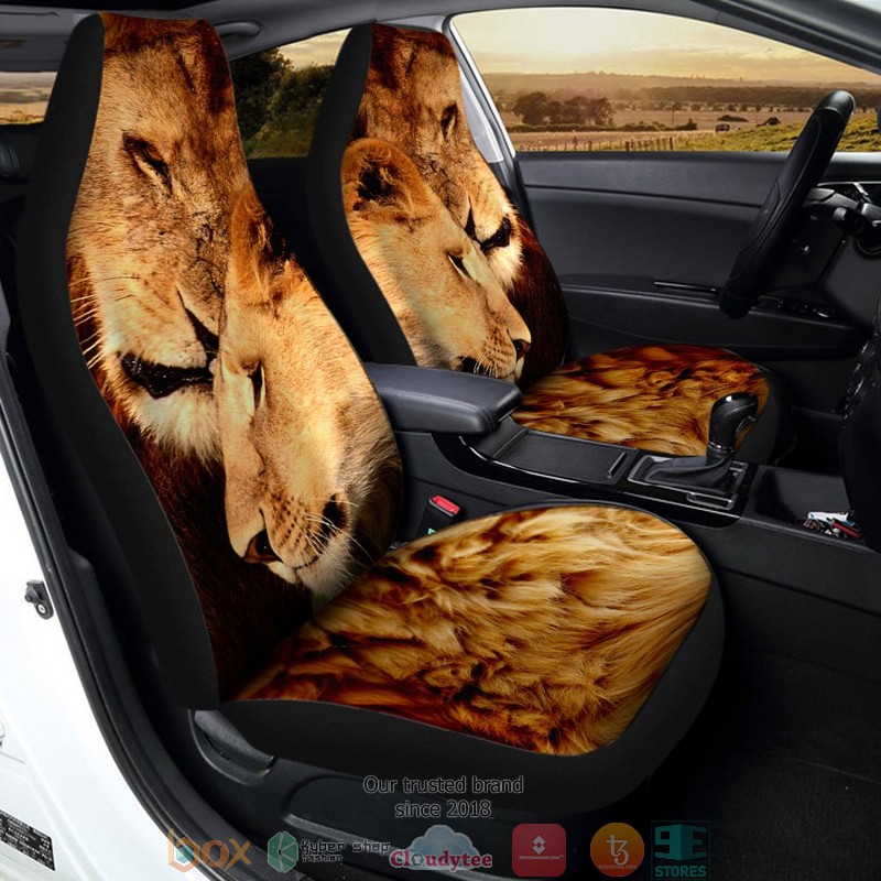 BEST Couple Lion Car Seat Cover 4