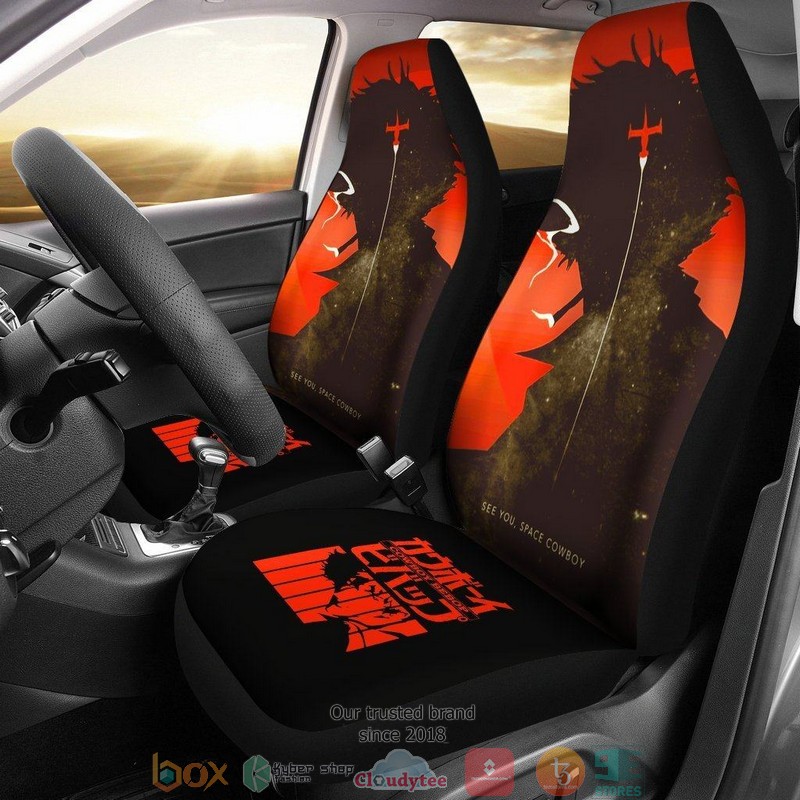 BEST Cowboy Bebop See U Space Cowboy Orange Black Car Seat Cover 9