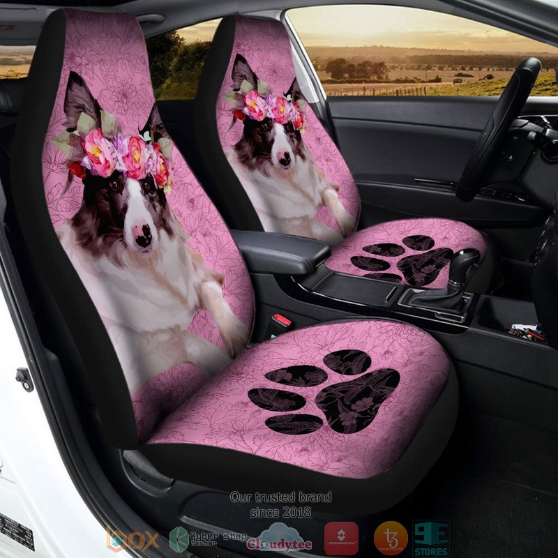 BEST Cute Mixed Breed Dog Pink Color Car Seat Cover 8