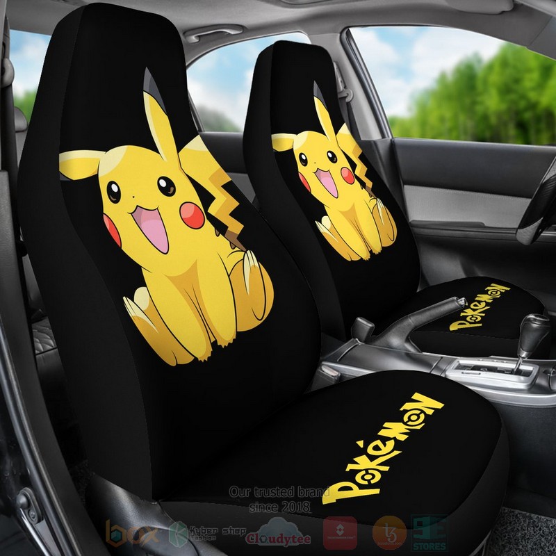 HOT Cute Pikachu Pokemon Anime Car Seat Cover 6