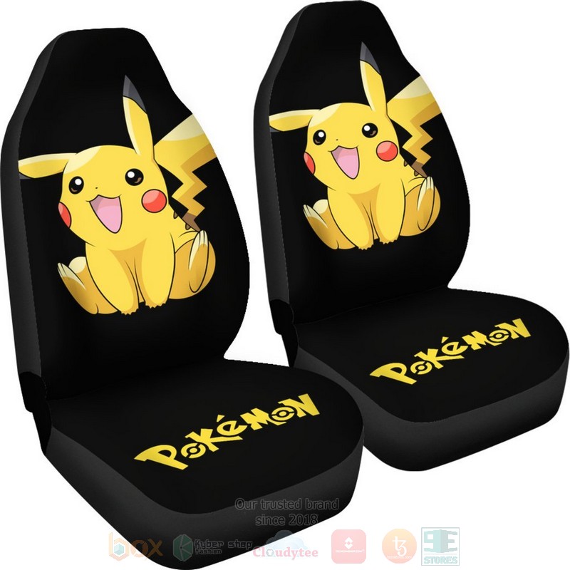 HOT Cute Pikachu Pokemon Anime Car Seat Cover 7