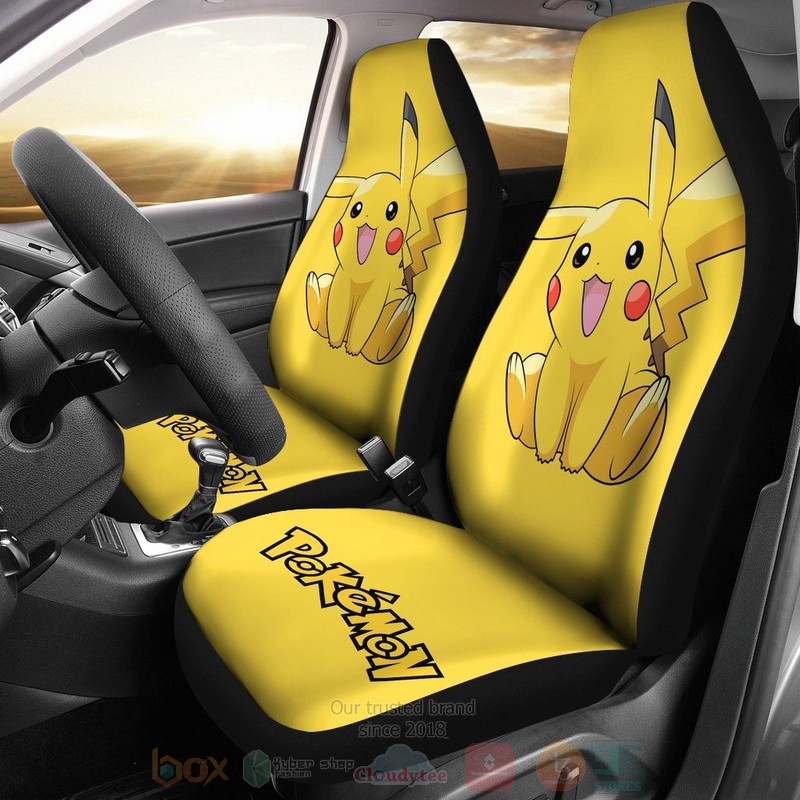 HOT Cute Pikachu Pokemon Car Seat Cover 9