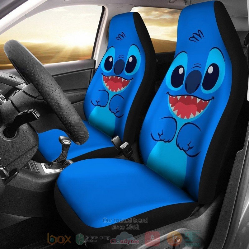 BEST DN Stitch Zoom Face Car Seat Covers 3