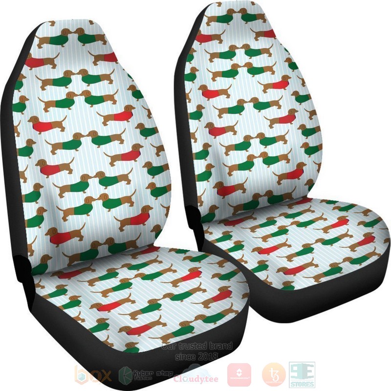 HOT Dachshund Funny Dog Car Decoration 3D Seat Car Cover 4 HOT Dachshund Funny Dog Car Decoration 3D Seat Car Cover - Image 4