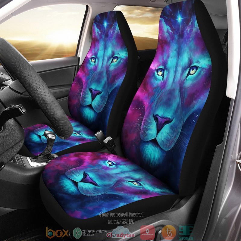 BEST Dad Lion Galaxy Art Car Seat Cover 10