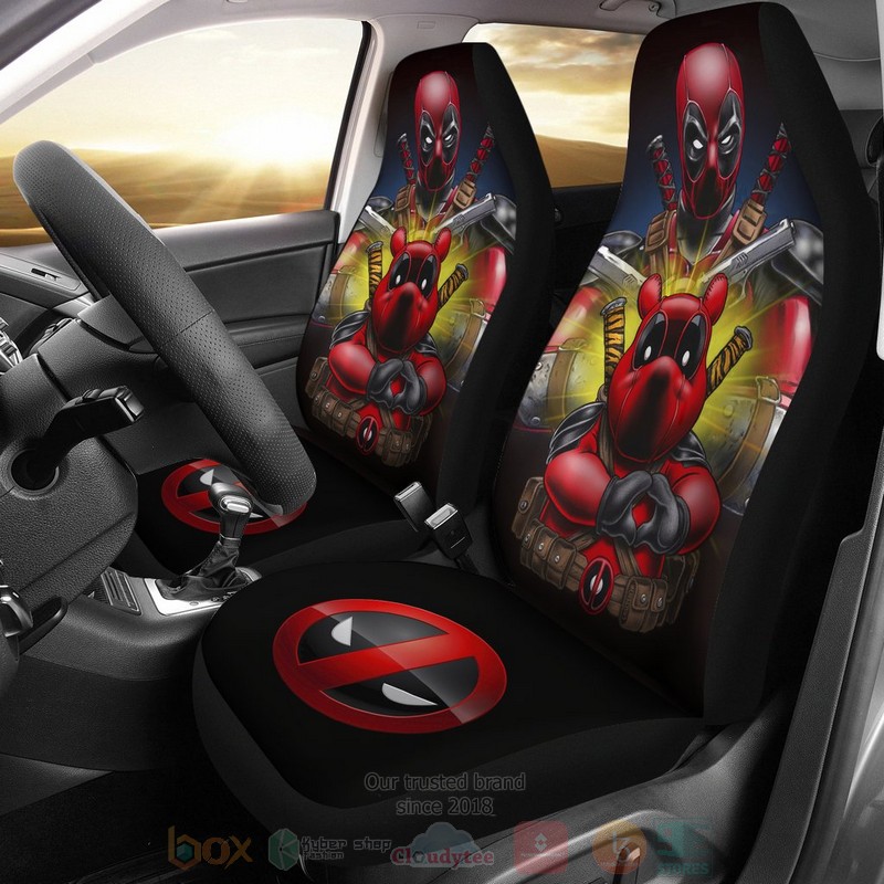 HOT Deadpool And Pooh Movie Car Seat Cover 8