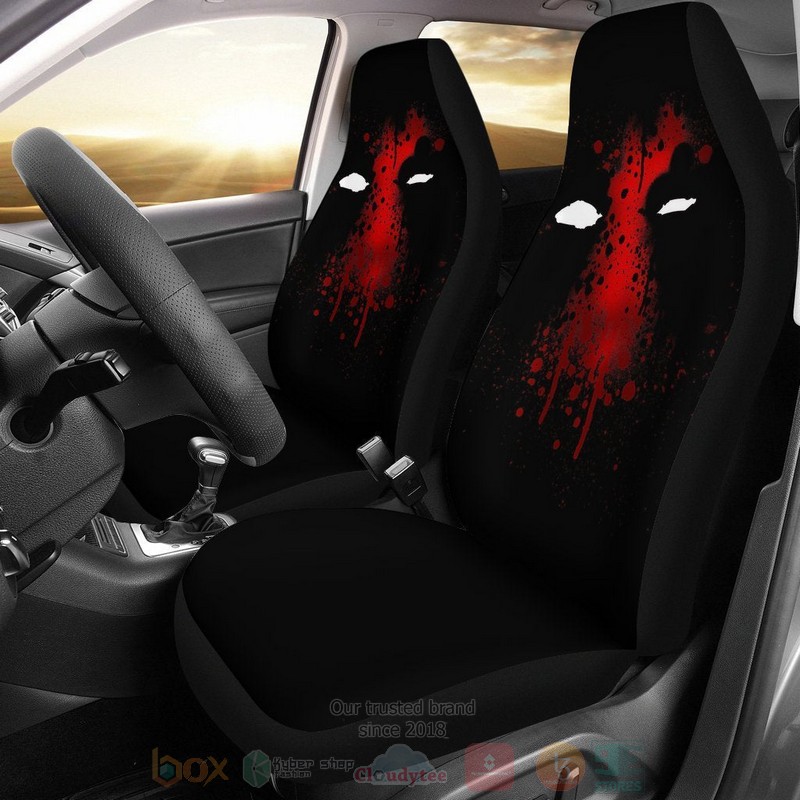 HOT Deadpool Art Dark Blood theme Car Seat Cover 8