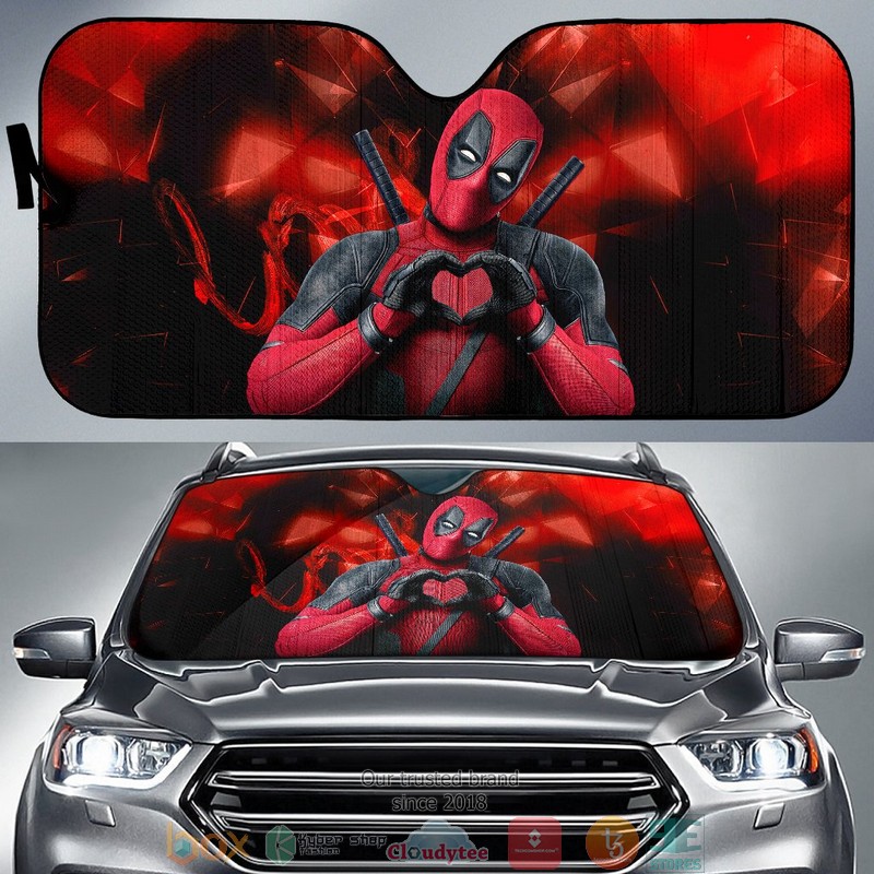 BEST Deadpool Love Movie 3D Car Sunshades 6