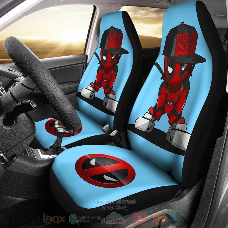 BEST Deadpool Stitch Disney Cartoon Car Seat Covers 5