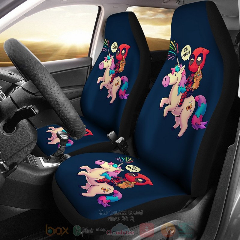 HOT Deadpool Unicorn Chipi Car Seat Cover 8