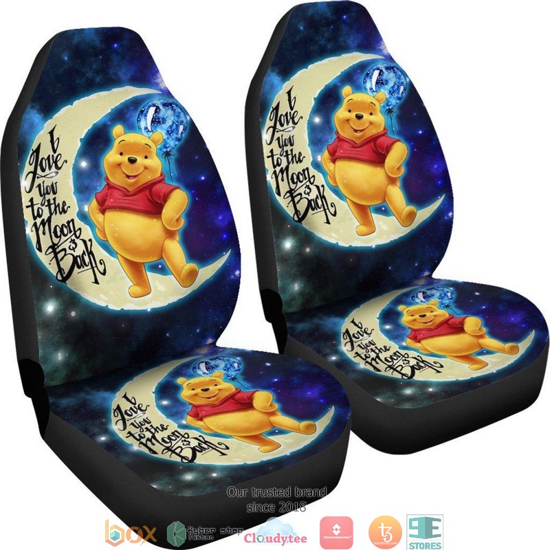 BEST Disney Pooh Cute Art Car Seat Covers 4 BEST Disney Pooh Cute Art Car Seat Covers - Image 4