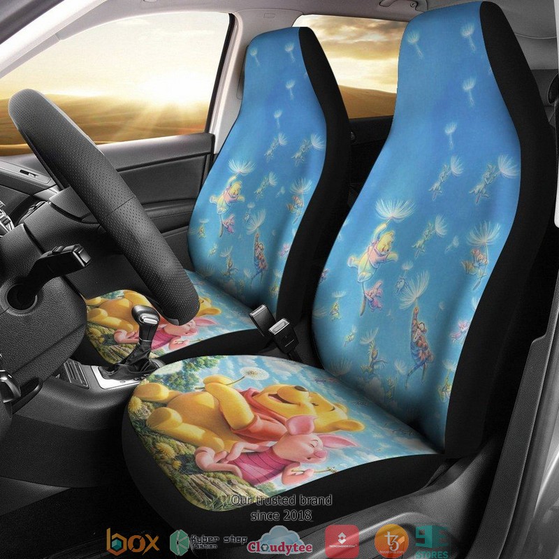 BEST Disney Winnie The Pooh Cartoon Car Seat Covers 8
