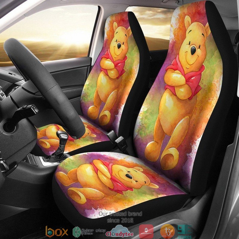 BEST Disney Winnie The Pooh Cute Cartoon Car Seat Covers 9