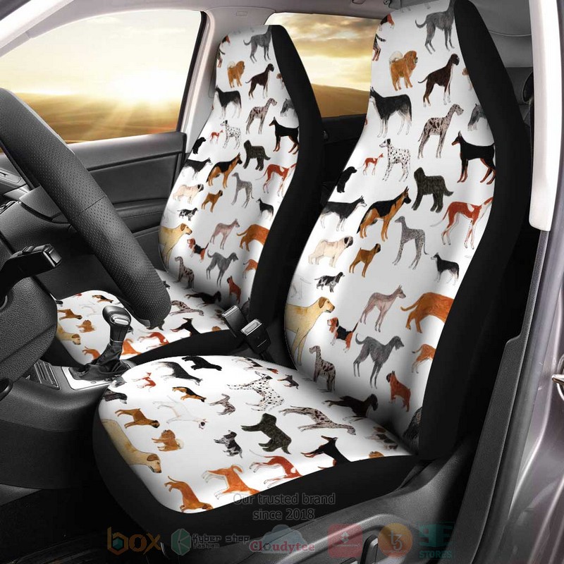 HOT Dogs Funny Pet Lovers 3D Seat Car Cover 6