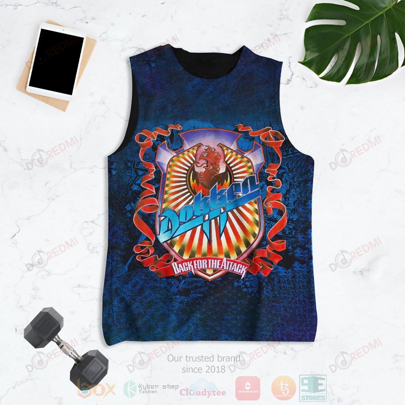 HOT Dokken Beast from the East 3D Tank Top 3