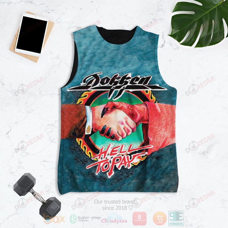 HOT Dokken Hell to Pay 3D Tank Top 1