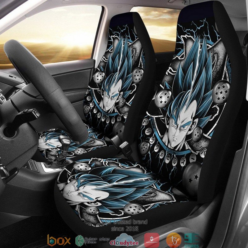 BEST Dragon Ball Anime Goku Vegeta Blue Dragon Ball Black Car Seat Covers 8
