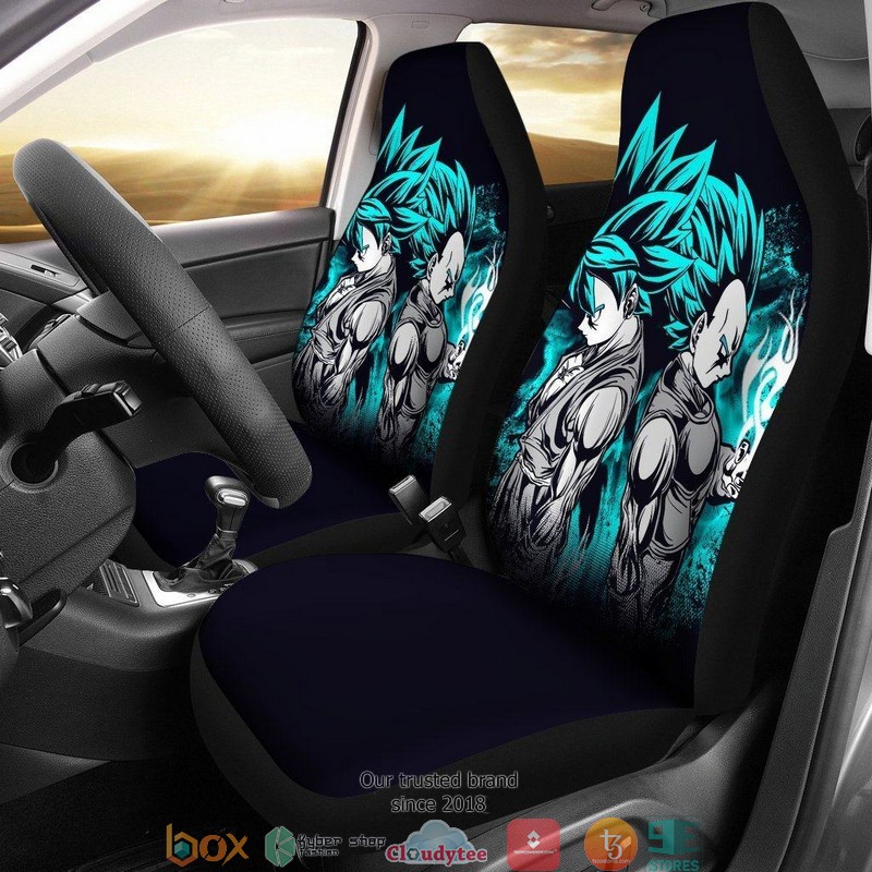 BEST Dragon Ball Anime Goku Vegeta Cyan Blue Dragon Ball Car Seat Covers 8