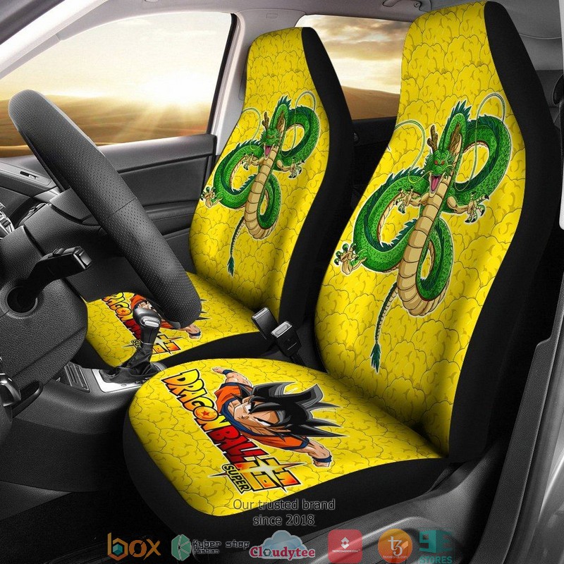 BEST Dragon Ball Anime Goku Vs Green Dragon Car Seat Covers 9