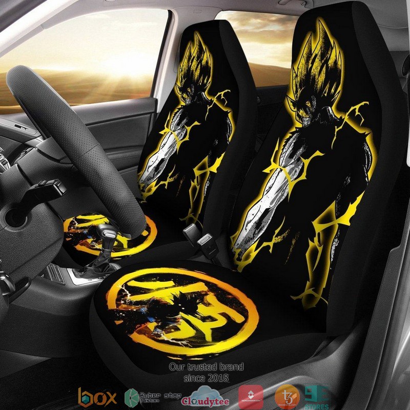 BEST Dragon Ball Anime Goku Yellow Dark Dragon Ball Car Seat Covers 8