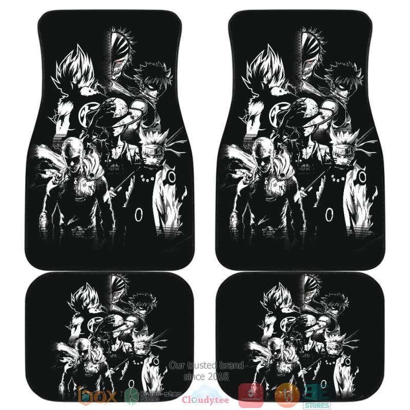 BEST Dragon Ball One punch One piece Dragon ball Naruto Anime Heroes Car Floor Mats 10