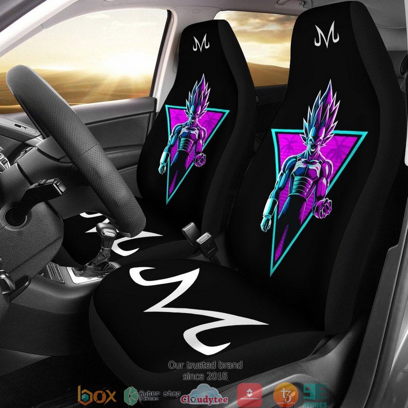 BEST Dragon Ball Anime Vegeta Power Neon Car Seat Covers 9