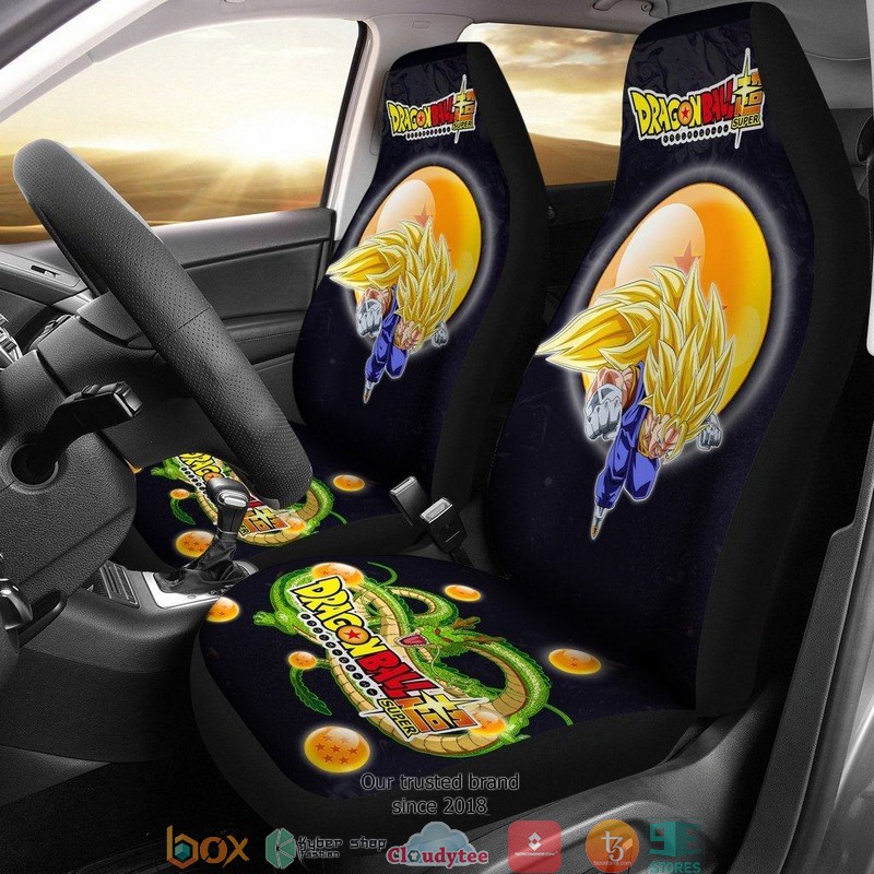BEST Dragon Ball Anime Vegito Super Saiyan 3 Shenron Car Seat Covers 8
