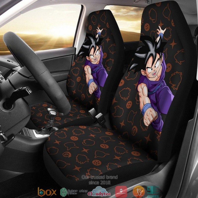 BEST Dragon Ball Gohan Symbol Patterns Background Car Seat Covers 8